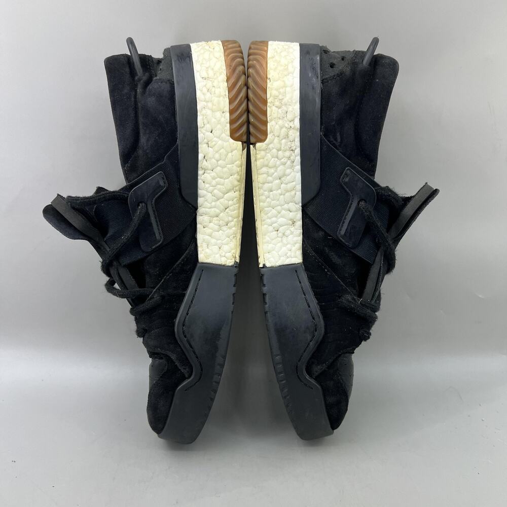 Adidas x Alexander‎ Wang AW Bball Shoes Men Size 12 Black Suede Low Top Sneakers - Picture 6 of 11